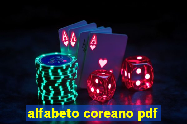 alfabeto coreano pdf